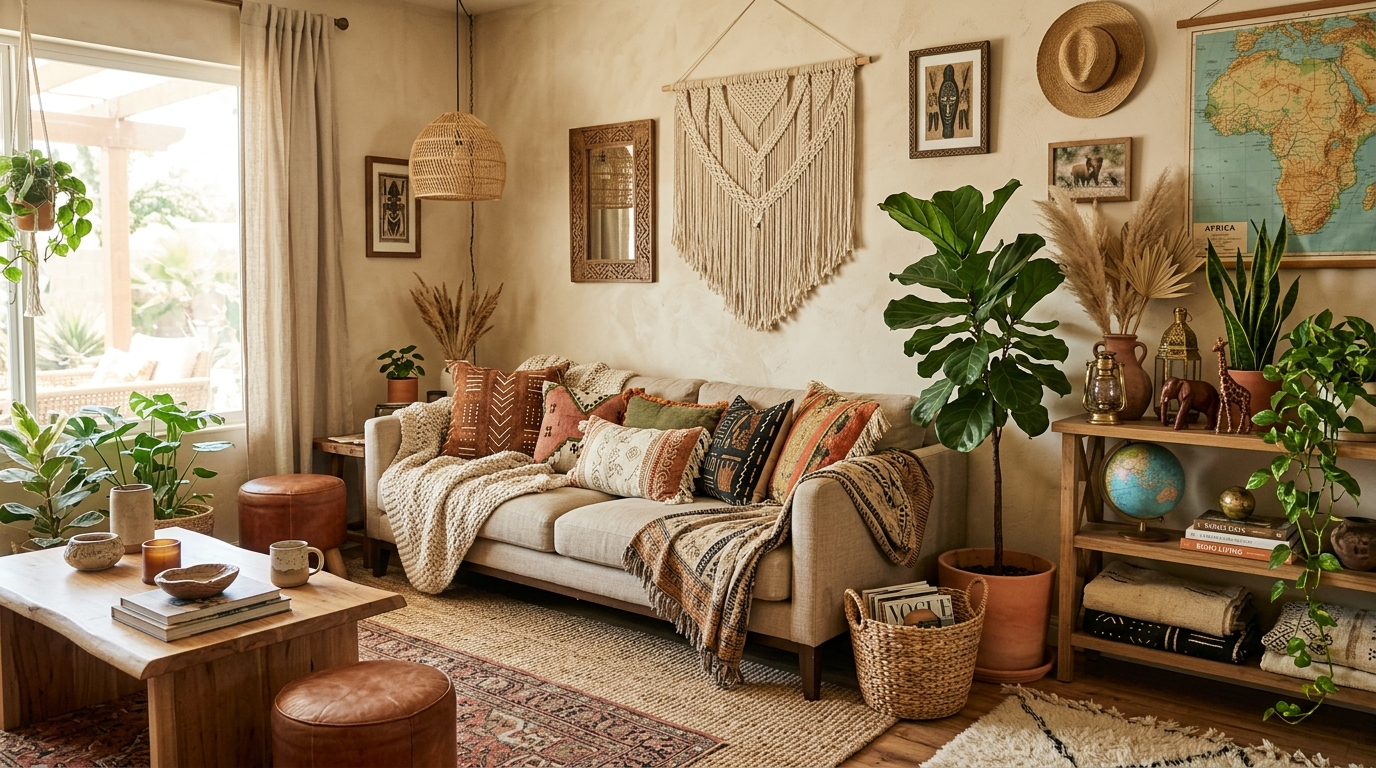 Use natural stone or textured surfaces for grounded depth